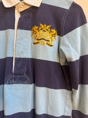RALPH LAUREN RUGBY ボーダーラガーシャツ ブルー／ネイビー