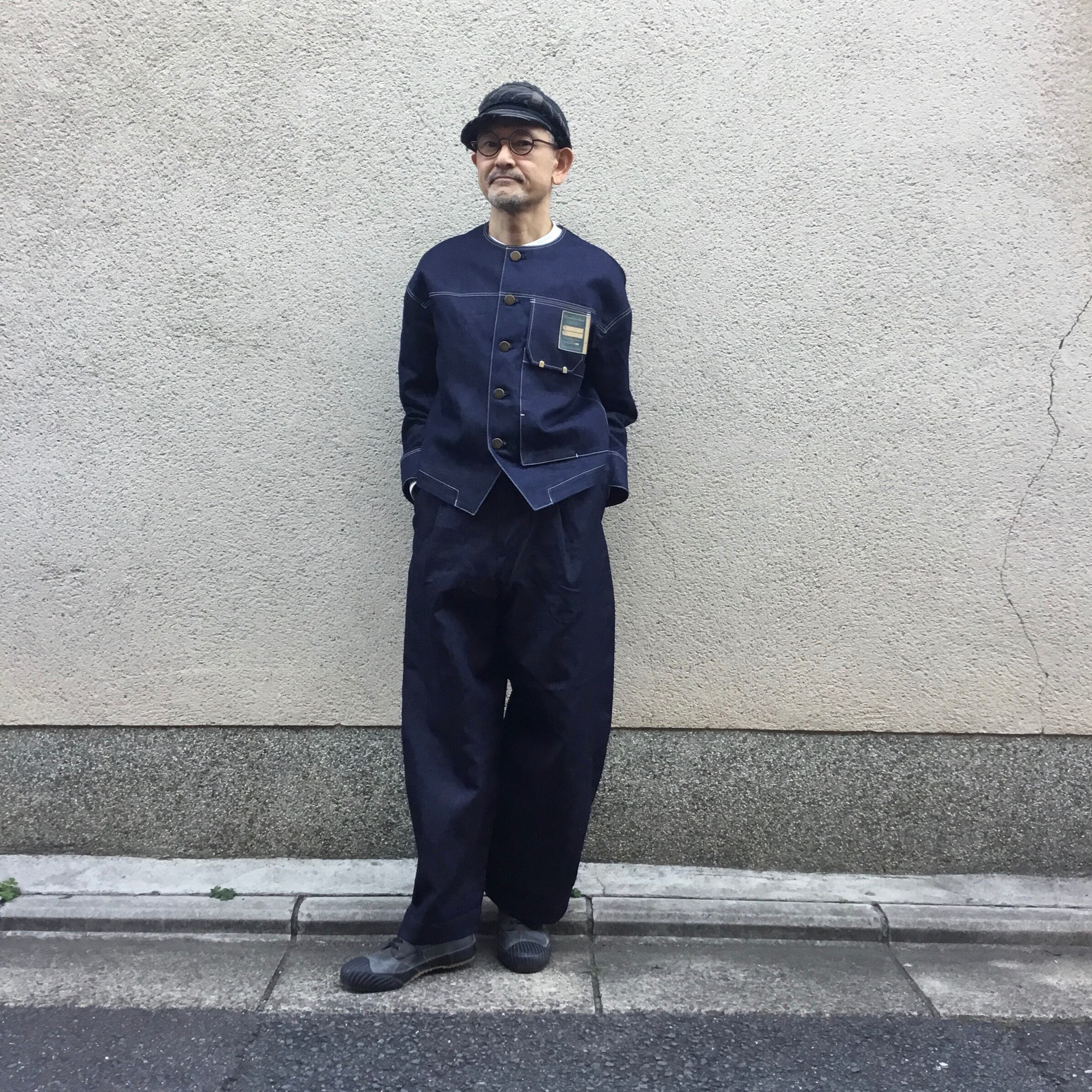 アシードンクラウド　ハンドベーカー　ノーカラー　ブルゾン　ジャケット ASEEDONCLOUD/アシードンクラウド HW blouson /ハンドベーカー