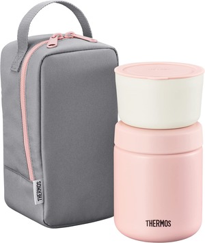 【在庫処分】サーモス 真空断熱スープランチセット 300ml ピンクグレー JBY-551 P-GY