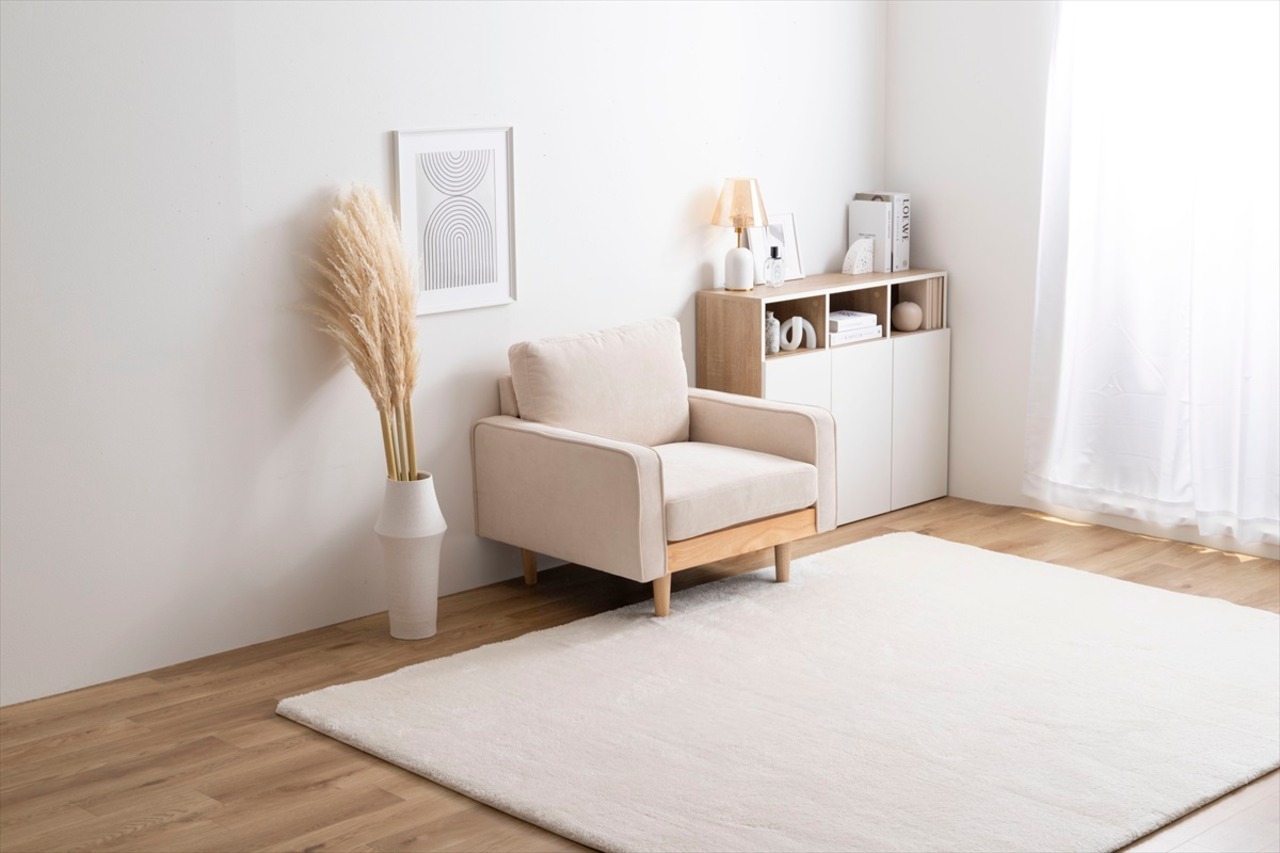 1人掛けコーデュロイソファ