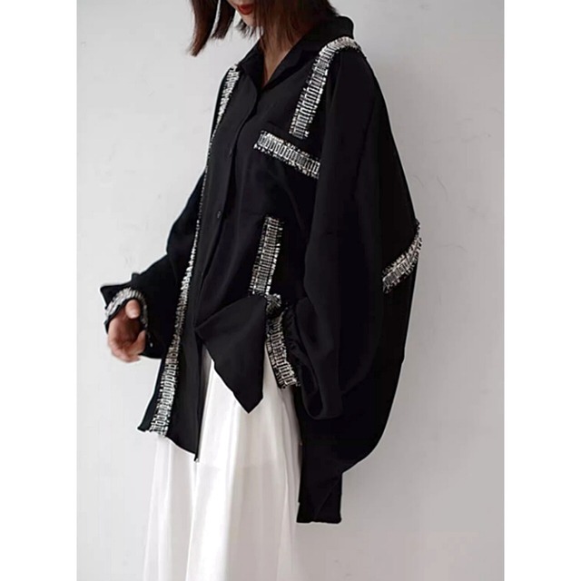 Tweed line shirt C0268