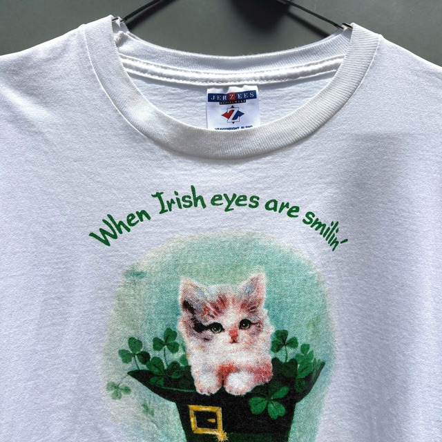 【LADIES】Lucky Kitten Graphic Tee - Oversized Fit XL