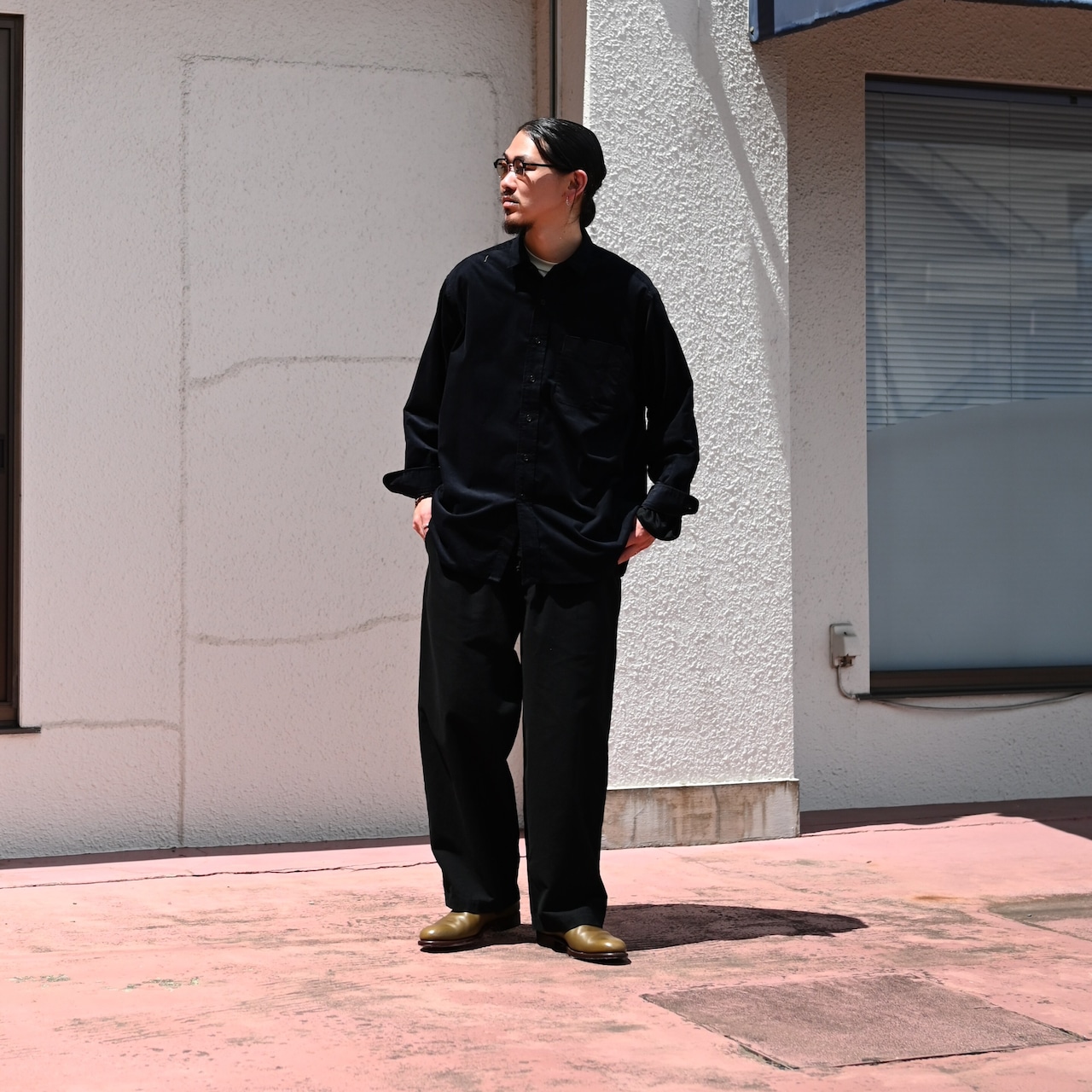 THE DAY(ザデイ)ORGANIC COTTON CORDUROY SHIRTコーディネート