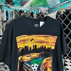 DC BATMAN ジョーカー&ムンクの叫びTee アート ブラック