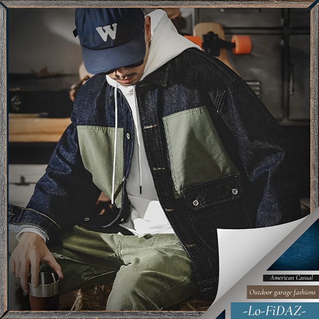 レトロ ルーズシャツスタイル デニムジャケット 20032