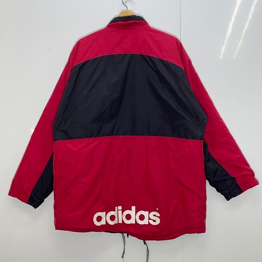 90s ビッグシルエット adidas アディダス　中綿ジャケット　XO adidasHeavy Parka L 90s USA規格 アディダス フード付き アウター