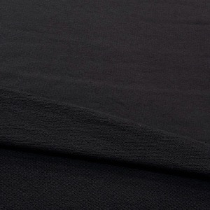 ★TC714◆1.5m◆綿100%ど詰め裏毛ニット生地◆ブラック