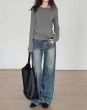 Simple long sleeve T-shirt T20050