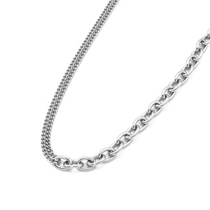 Two types cable chain necklace（cne0052s）
