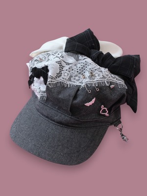 "GIFTED" decoration cap(black)