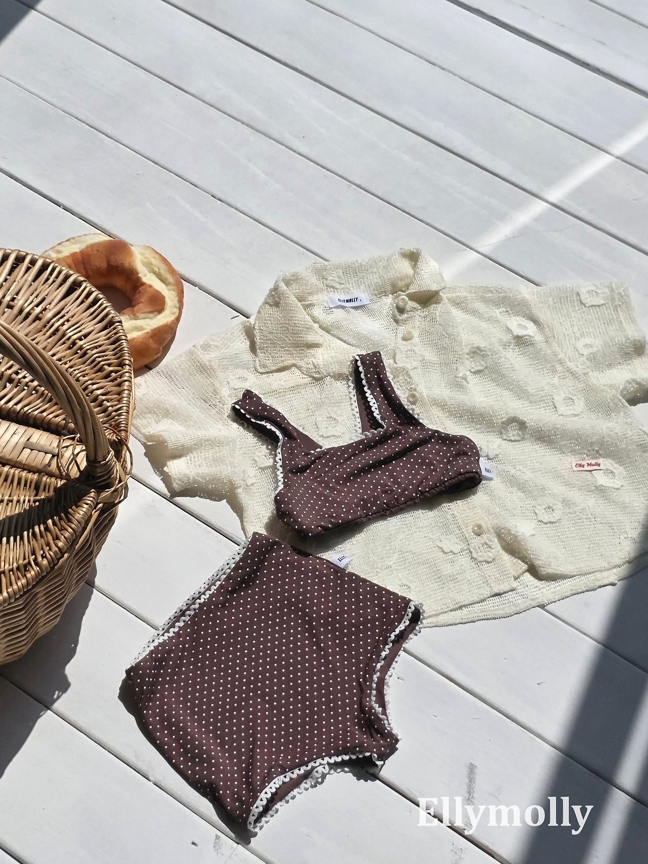 red S[5]［即納］reversible swim setup (両面着用可能）/ elly molly 26summer