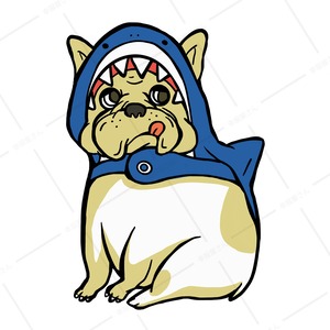 サメ フレブル Tシャツ dog13 フレンチブルドッグ 服 tシャツ フレブル 犬 グッズ
