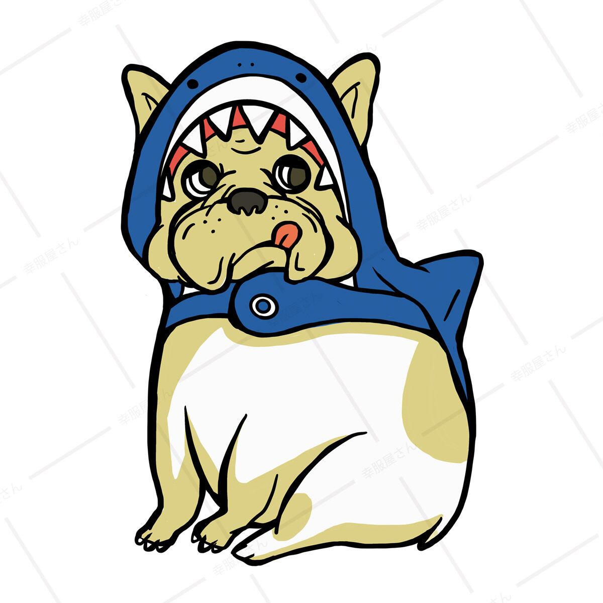 サメ フレブル Tシャツ dog13 フレンチブルドッグ 服 tシャツ フレブル 犬 グッズ