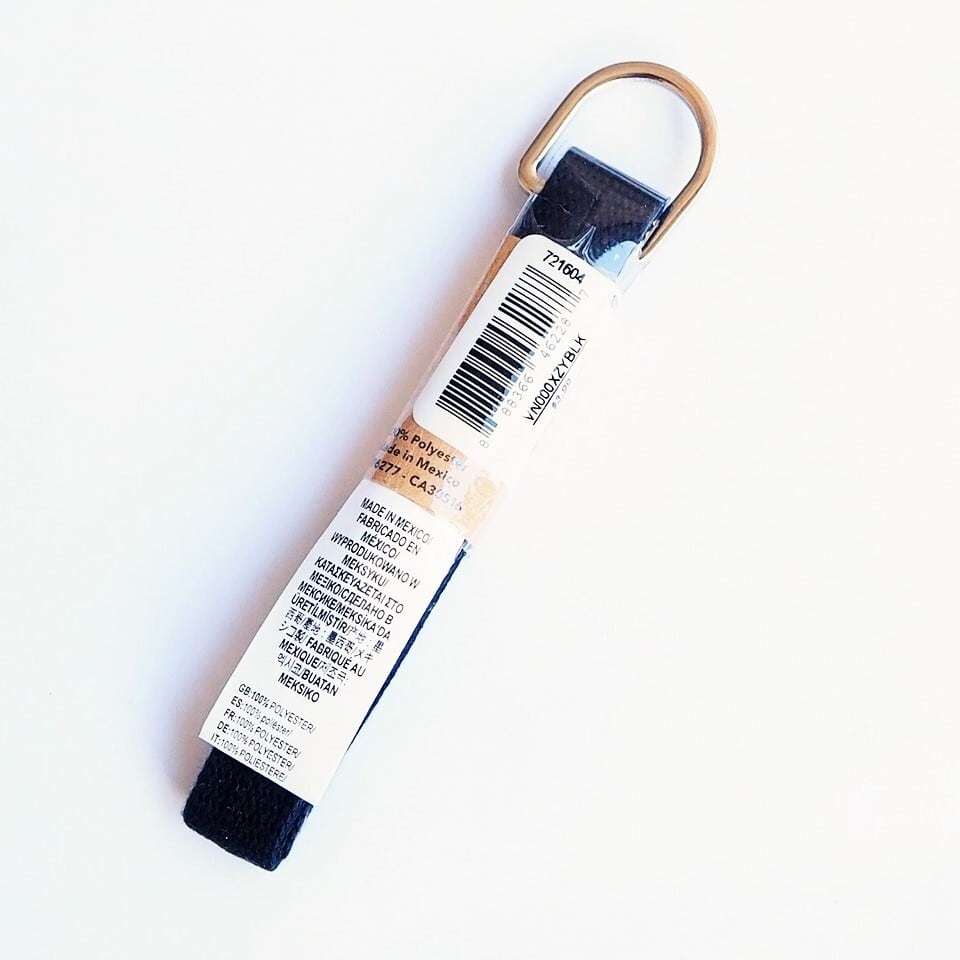 VANS/36” Flat Lace（バンズ シューレース）Black ブラック 日本未発売