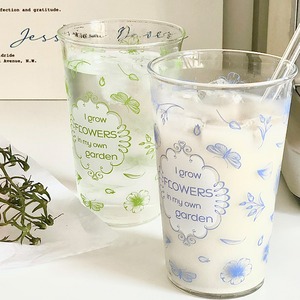 【CUP】INS映え韓国風透明高温耐性ガラスカップ