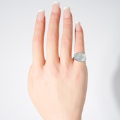 【9号】アクアマリン リング(SV)