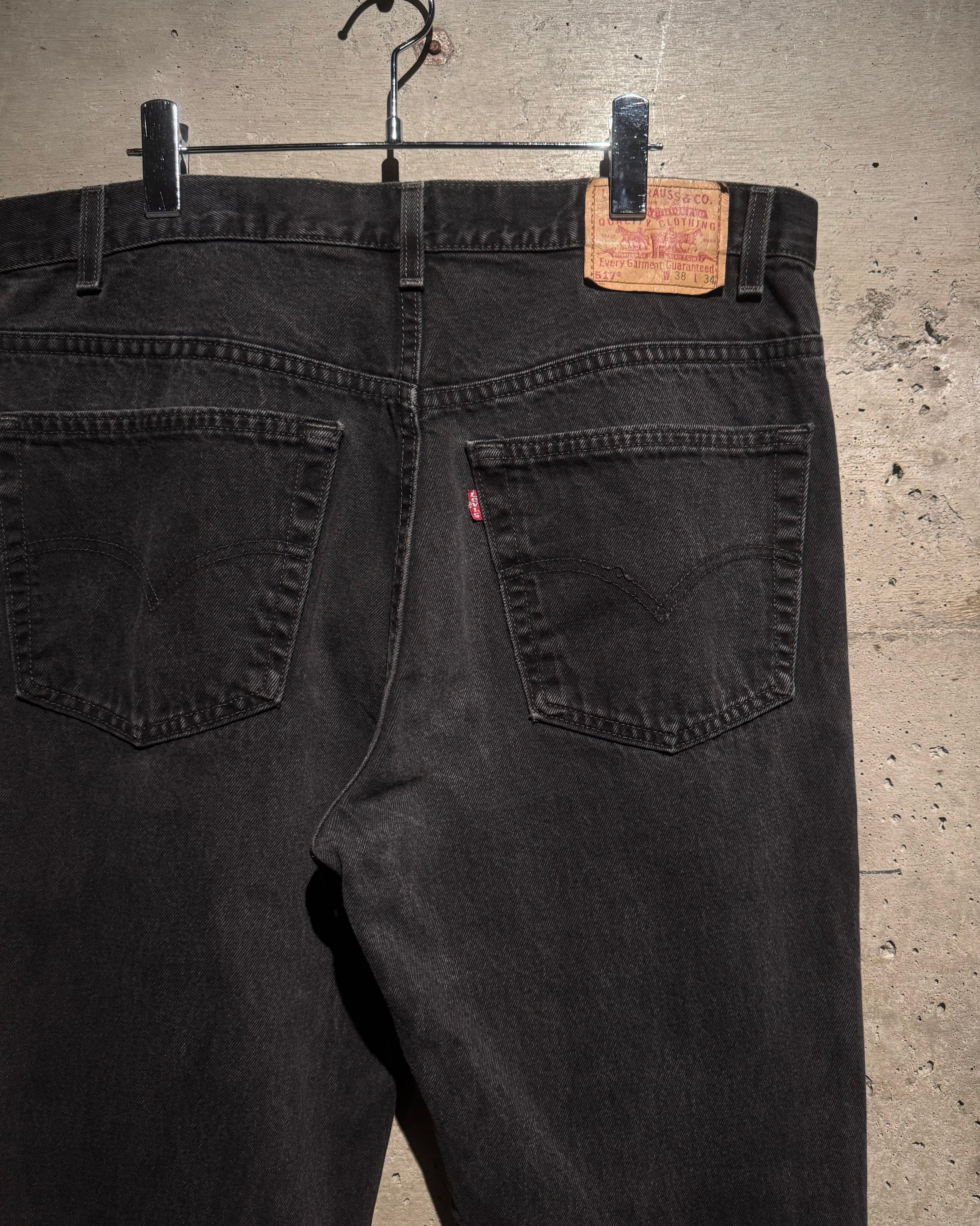 Caka】90's “Levi's” 517 Vintage Black Flare Denim Pants | Caka