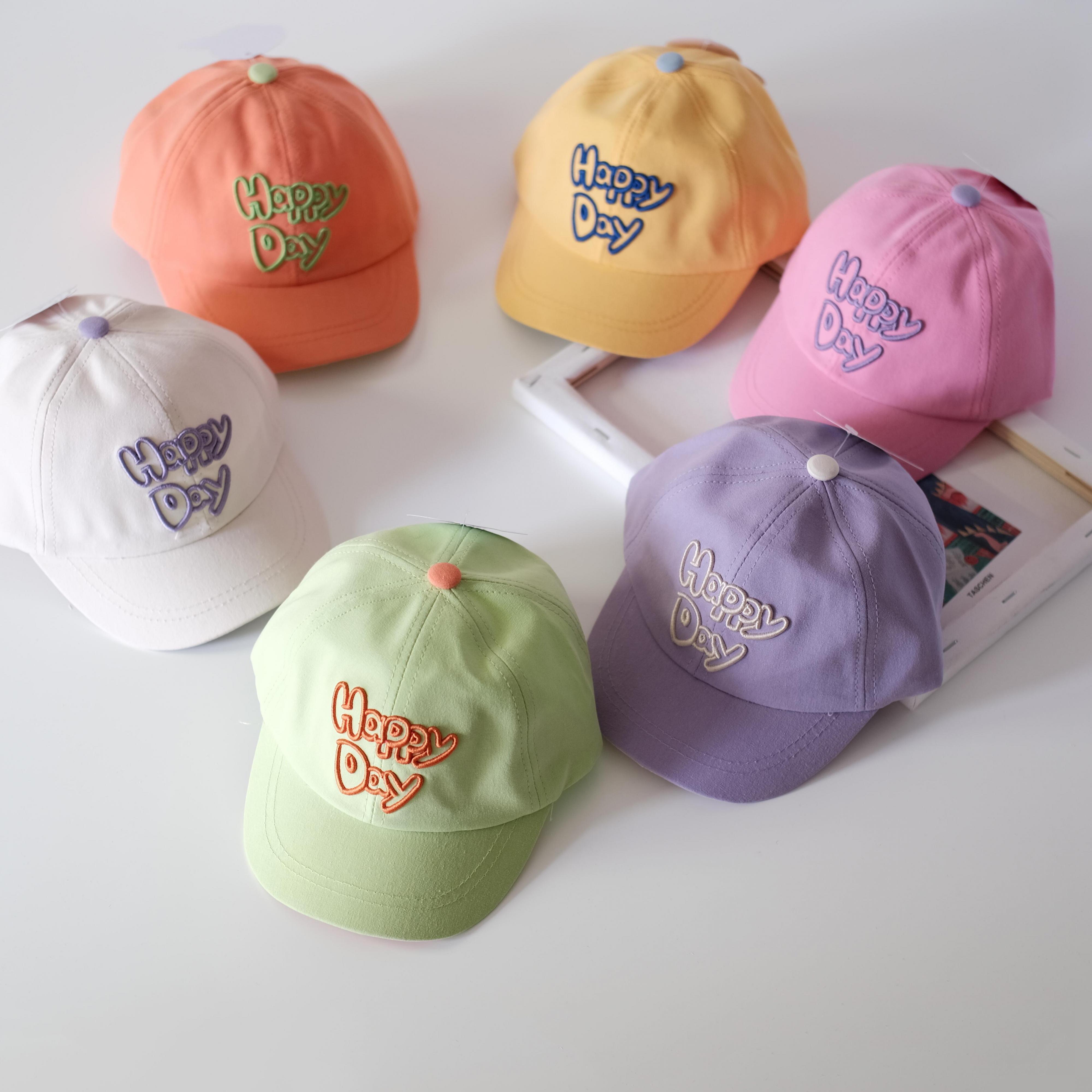 カラースプリングサマーキャップ 帽子 春物 夏物 超面白いベビーショップ38759633626