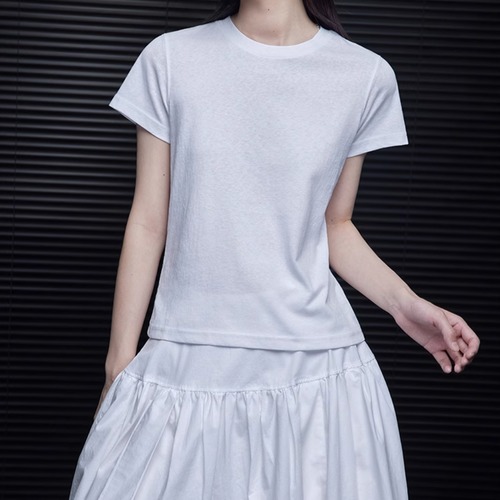 ラウンドネックTシャツ ・18298