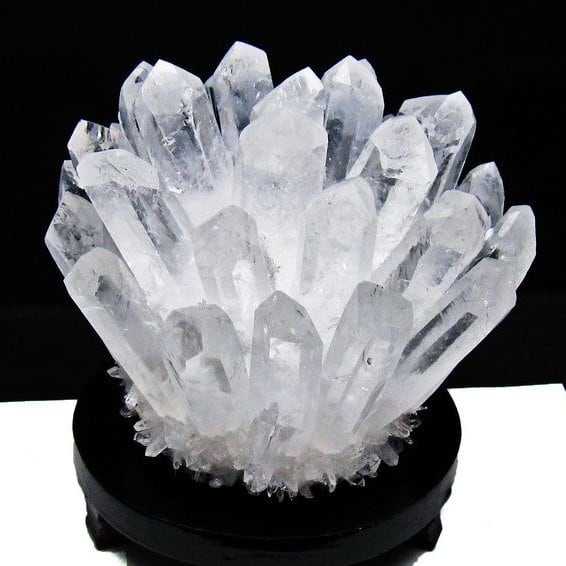 1.5Kg 水晶 クラスター 水晶 原石 台座付属 一点物 182-8376