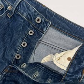 G-STAR RAW ジースターロウ SLIM ヒゲ ボタンフライ デニム パンツ W90/インディゴ メンズ