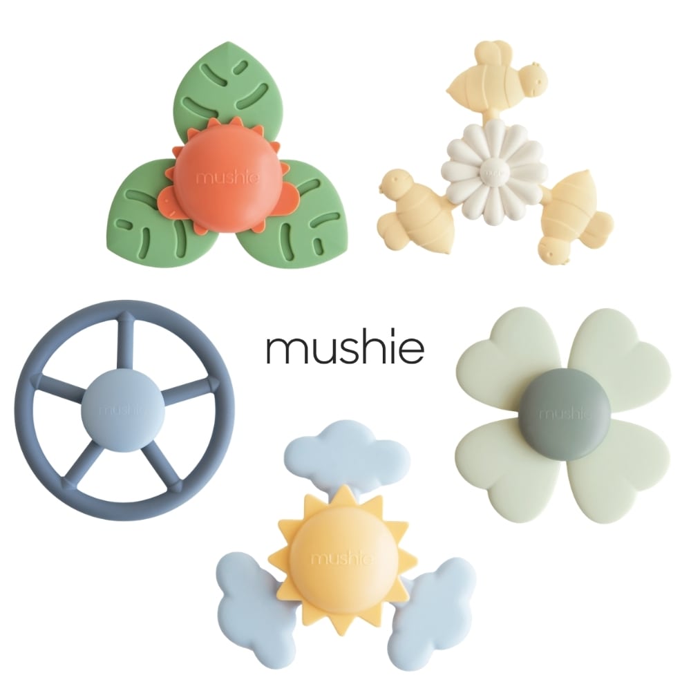 mushie Suction Spinner Toy スピナートイ お風呂おもちゃ くるくる回る ムシエ