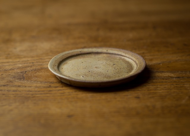 黄化粧 リム小皿（豆皿・取皿・醤油皿）／吉永哲子