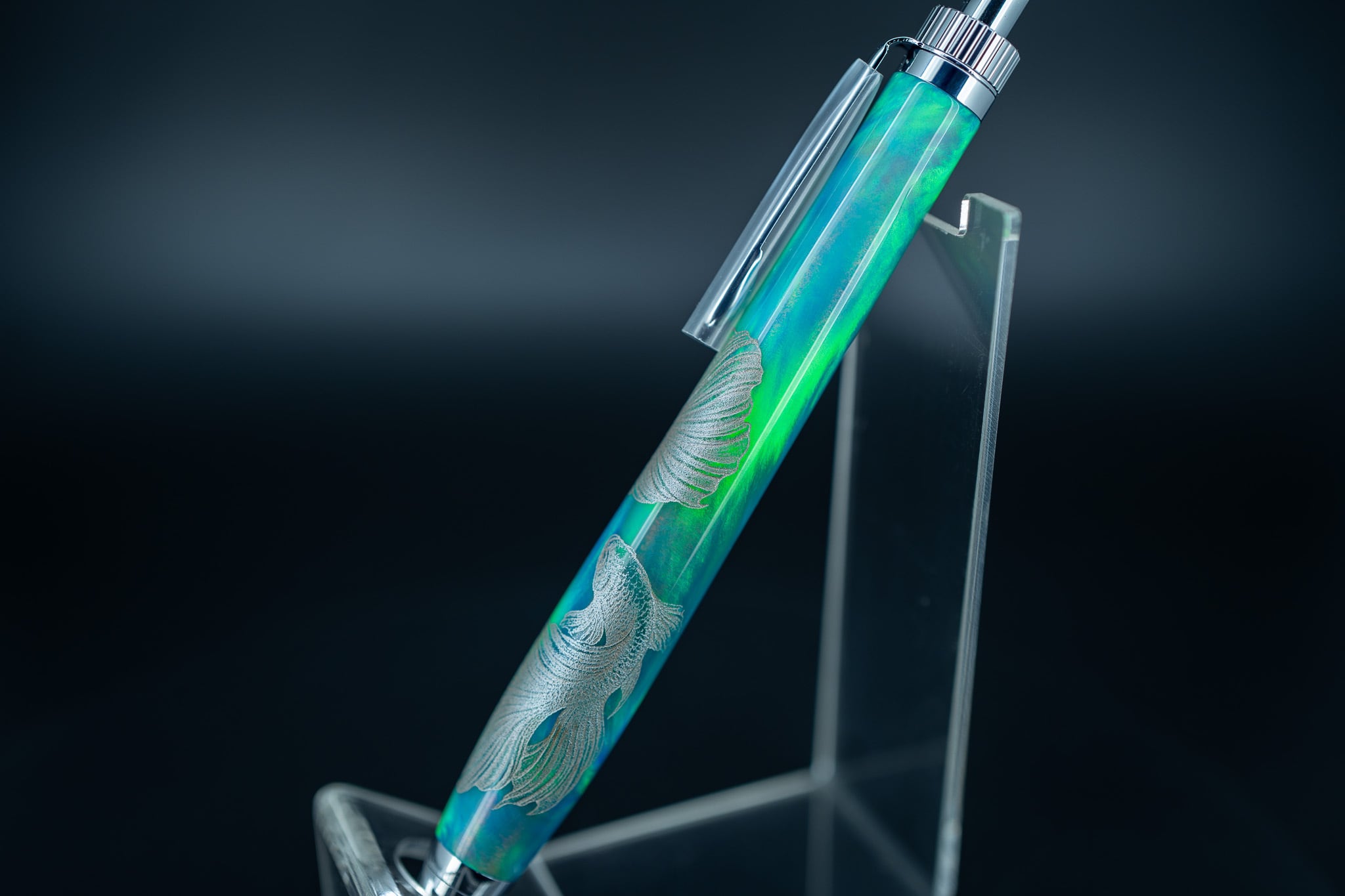 金杢犀　ハイブリッドオパール　シャープペン 科学技術と芸術の宝石】ハイブリッドオパール 沈金 泡沫 ② silver BP