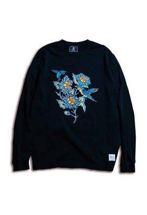 JAPANESE TRADITIONAL ICIRIAN L/S T-SHIRTS BLACK