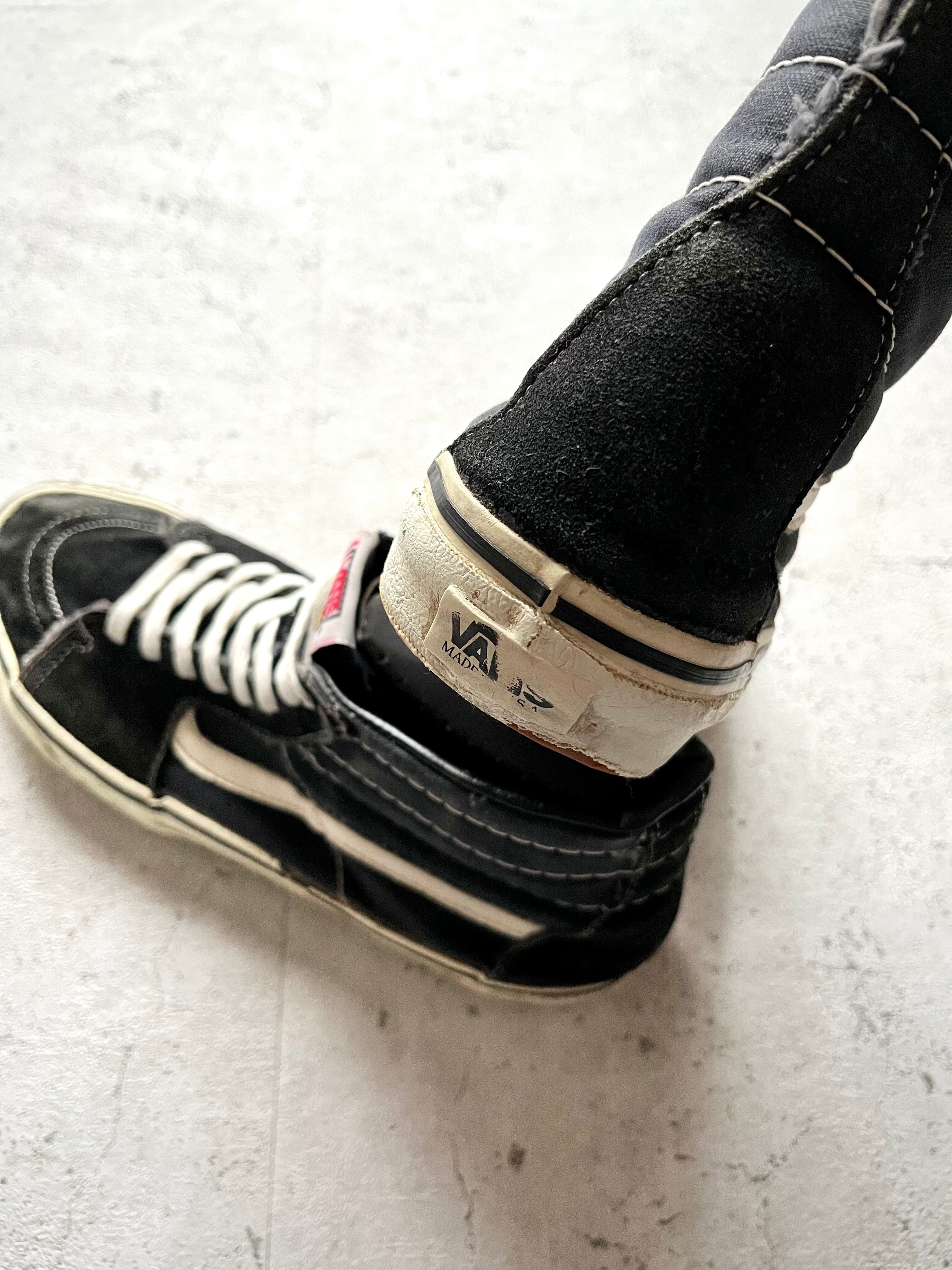 90s USA製 VANS SK-8 HI HI-TOP BLACK OLD VINTAGE アメリカ製 バンズ