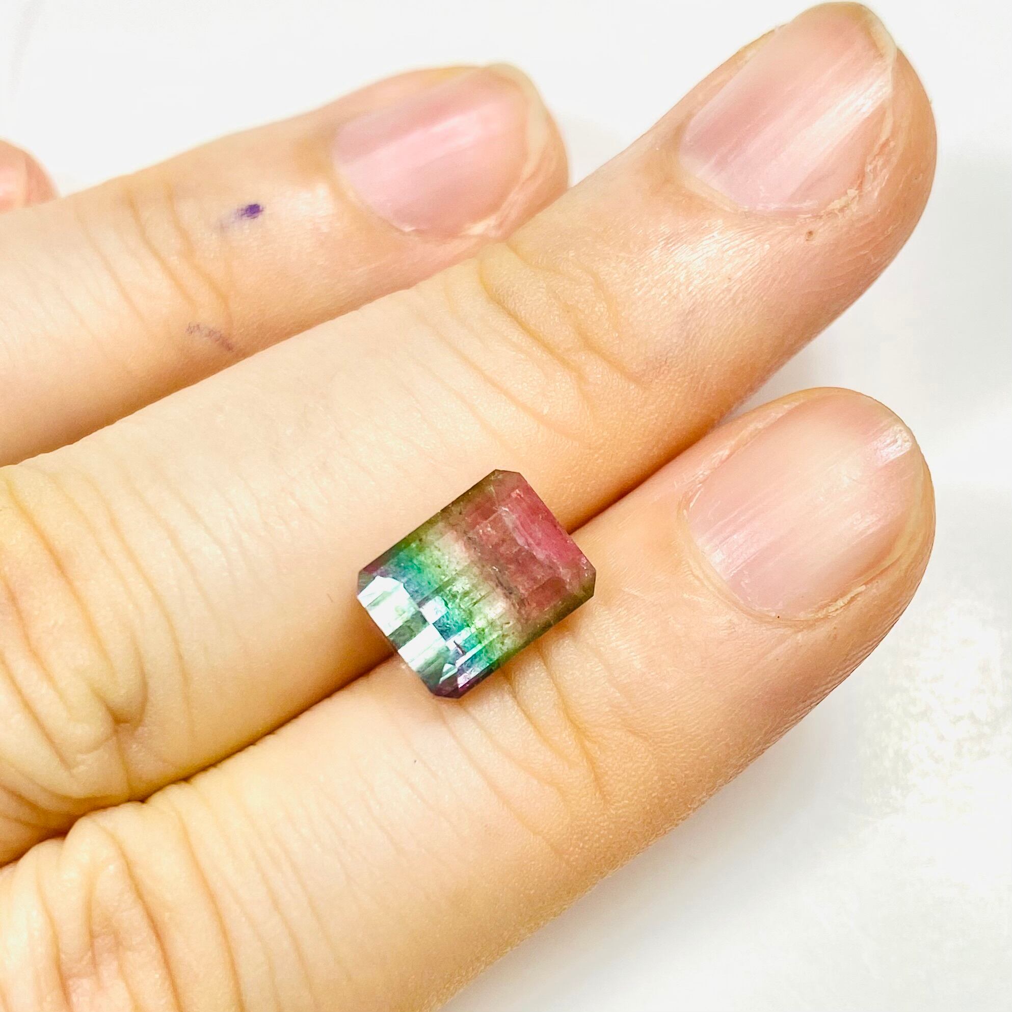 ハッピーレインボー×ウォーターメロンなレアトルマリン