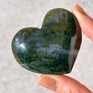 モスアゲート ハート01 ✳︎ Moss Agate ✳︎ 天然石