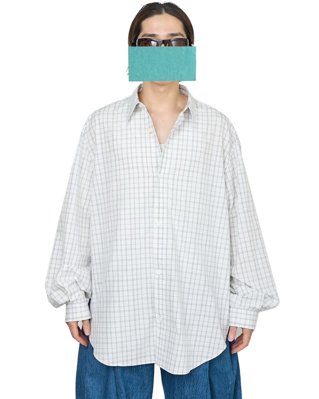 HED MAYNER "OVERSIZED LS SHIRT CHECK"