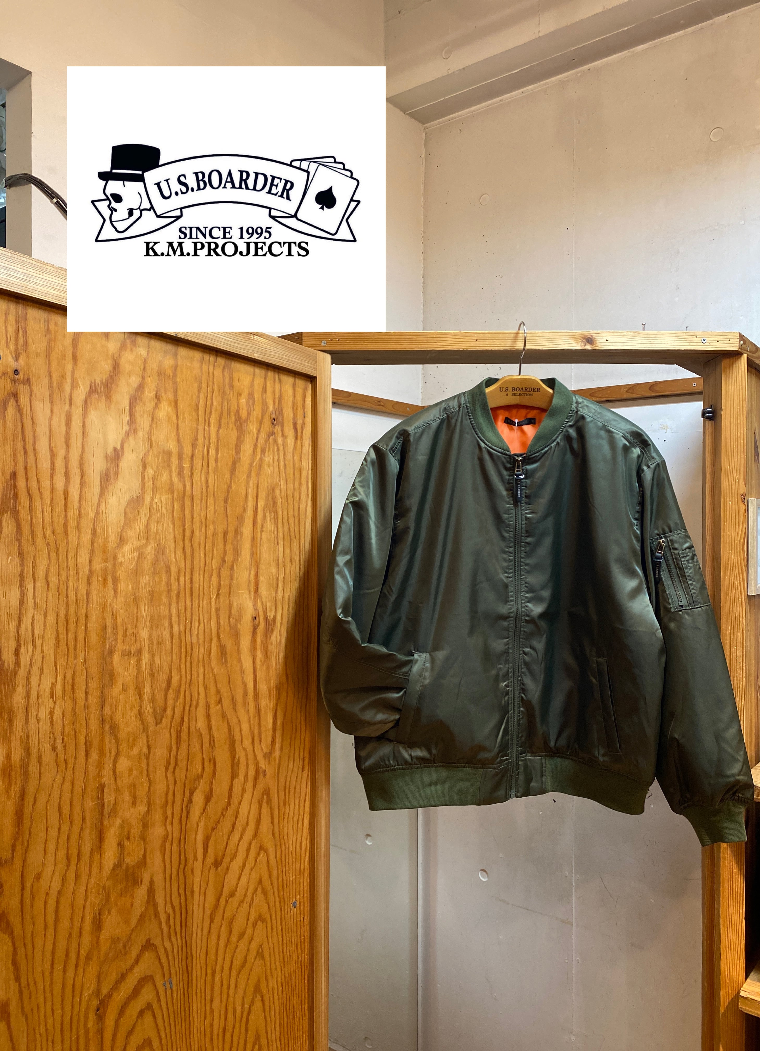 usboarder 23MA-1 Khaki カーキ KHK ミリタリー military MA-1