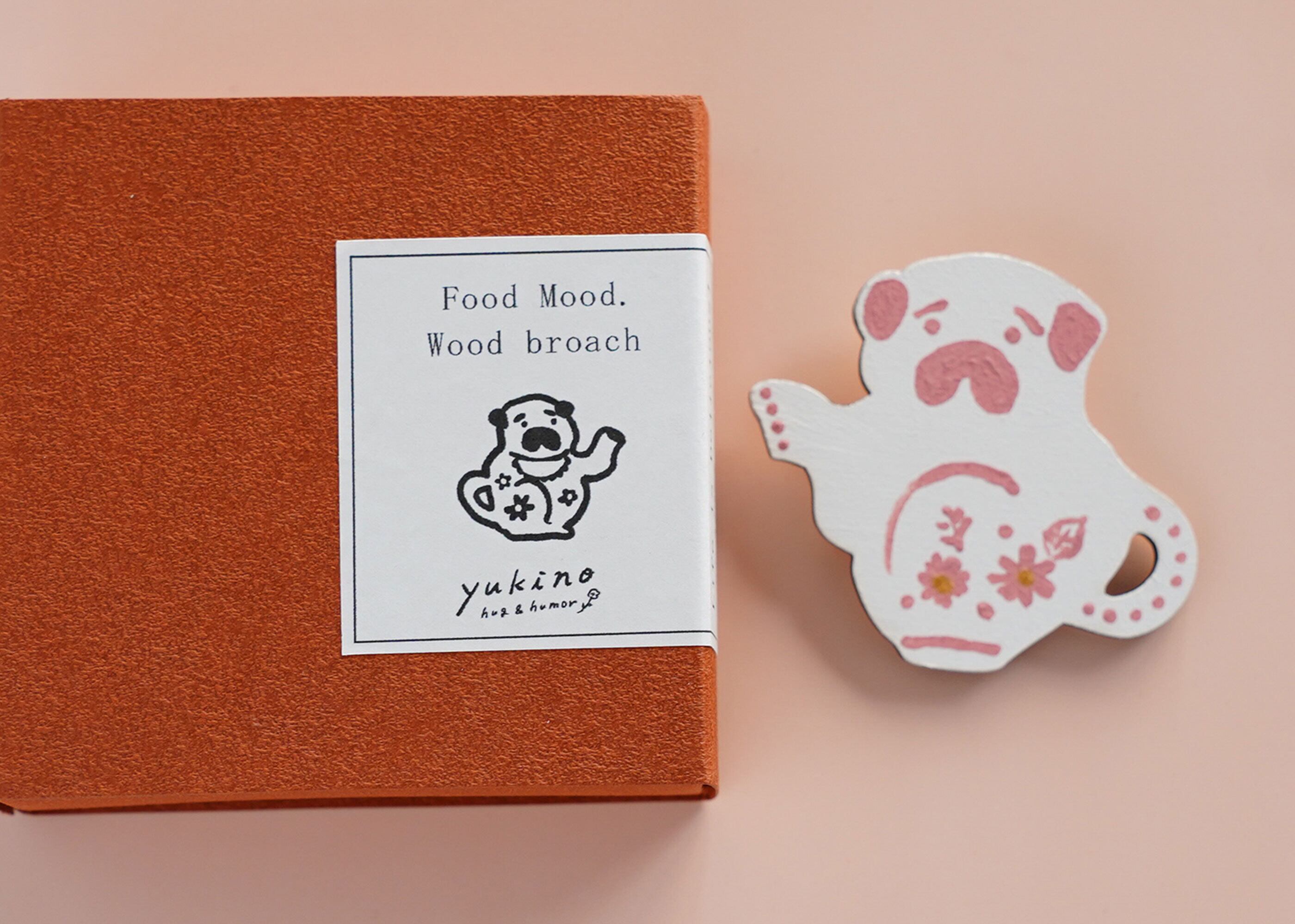 wood objet 原画 ミニブローチ-21
