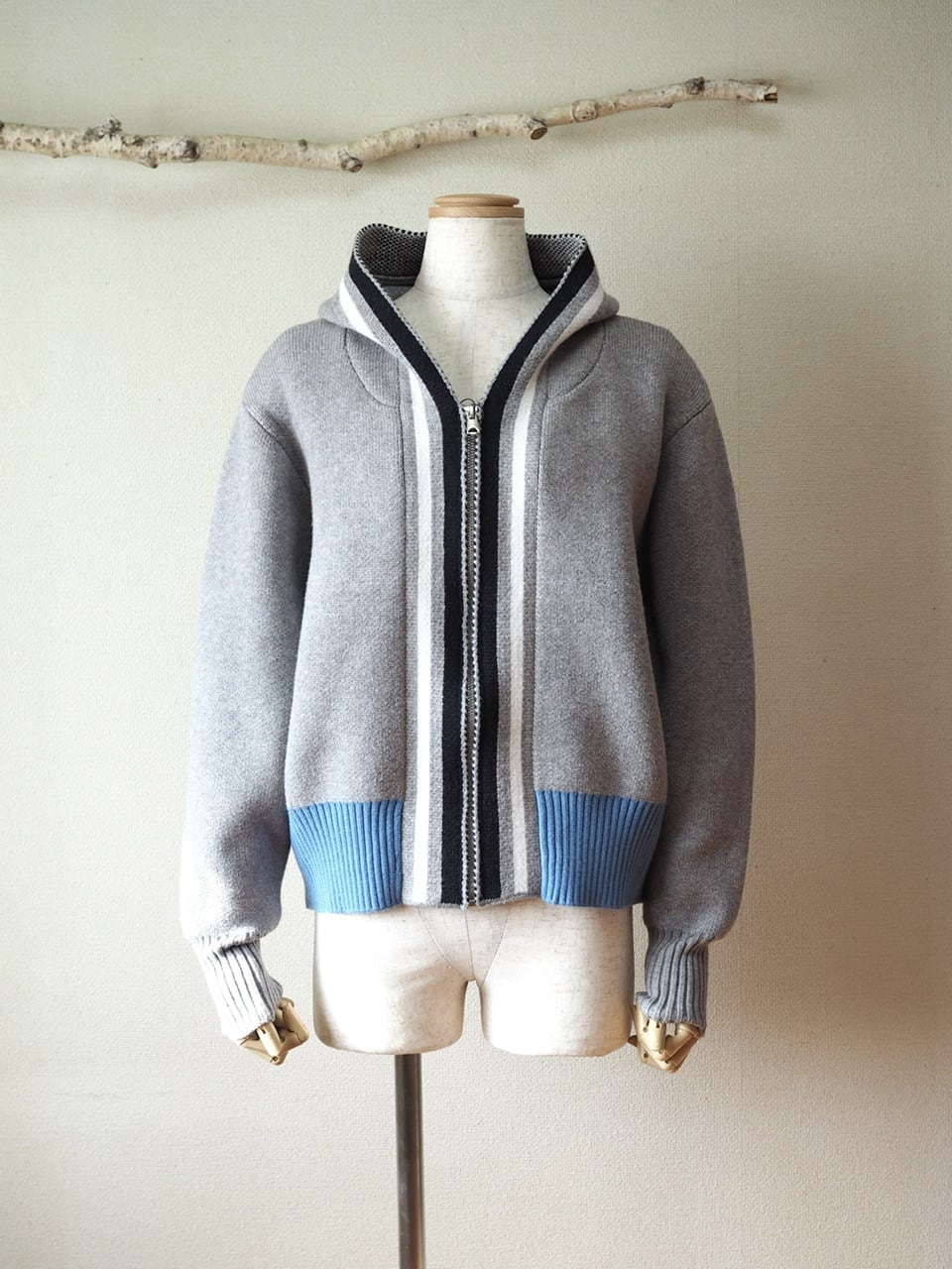 ニットパーカー <グレー>
