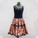 Circular skirt camisole onepiece