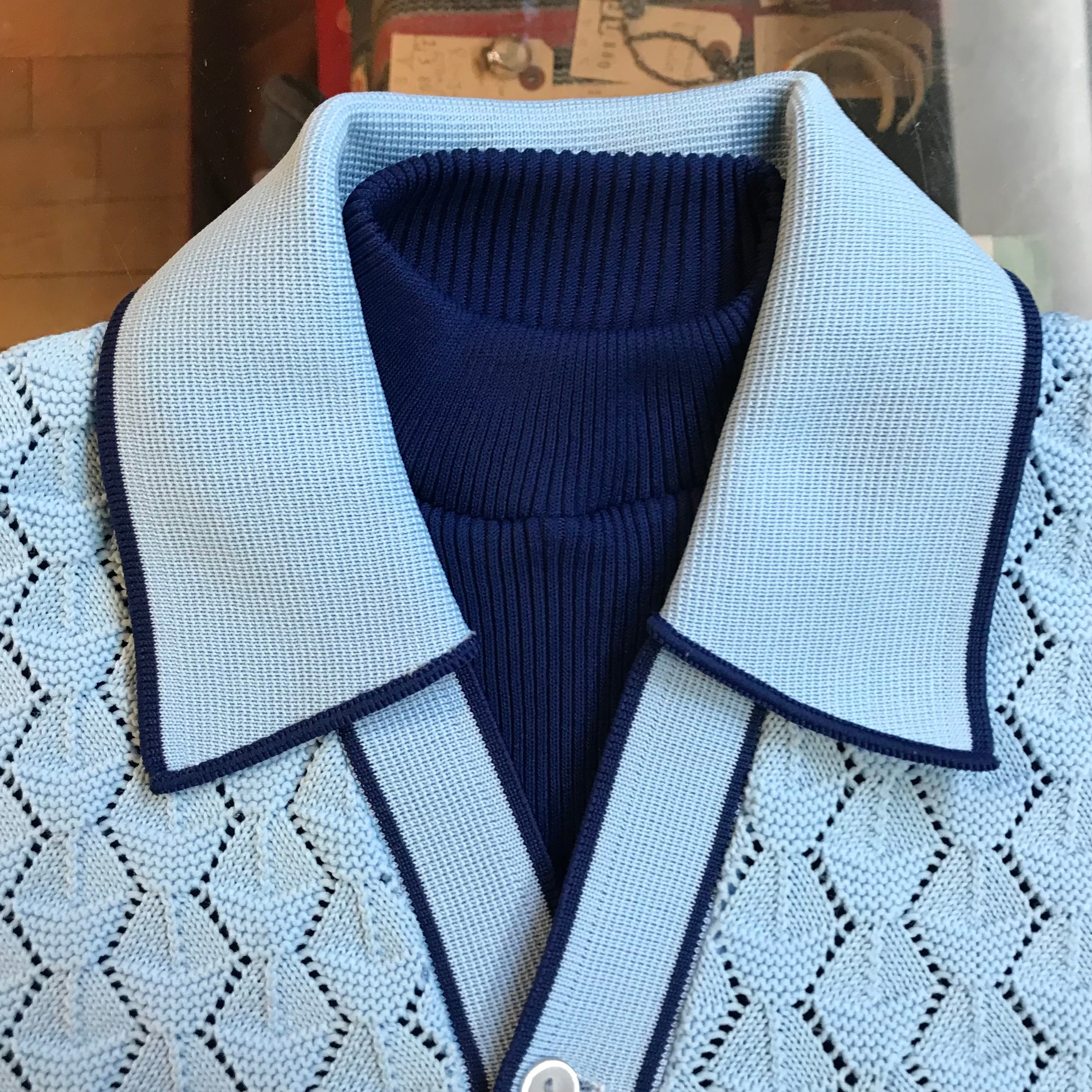 1970's Aristocrat Layered Knit Shirt - ニット