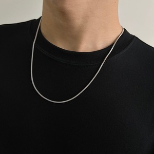 シンプルスネークボーンチェーンネックレス　MT0510001