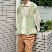 PRONT UOMO cotton rayon knit polo