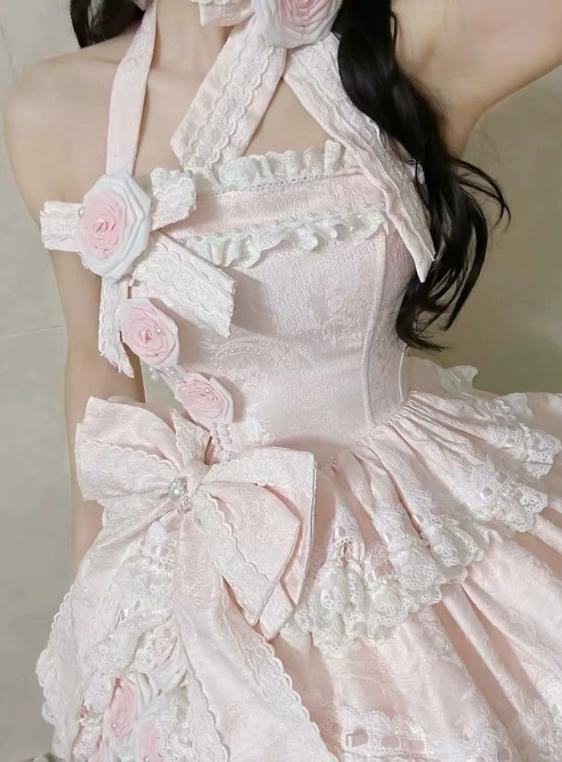 ゆめかわ♡ピンクローズロリィタドレス wanpi25☆ | ゆめかわガール