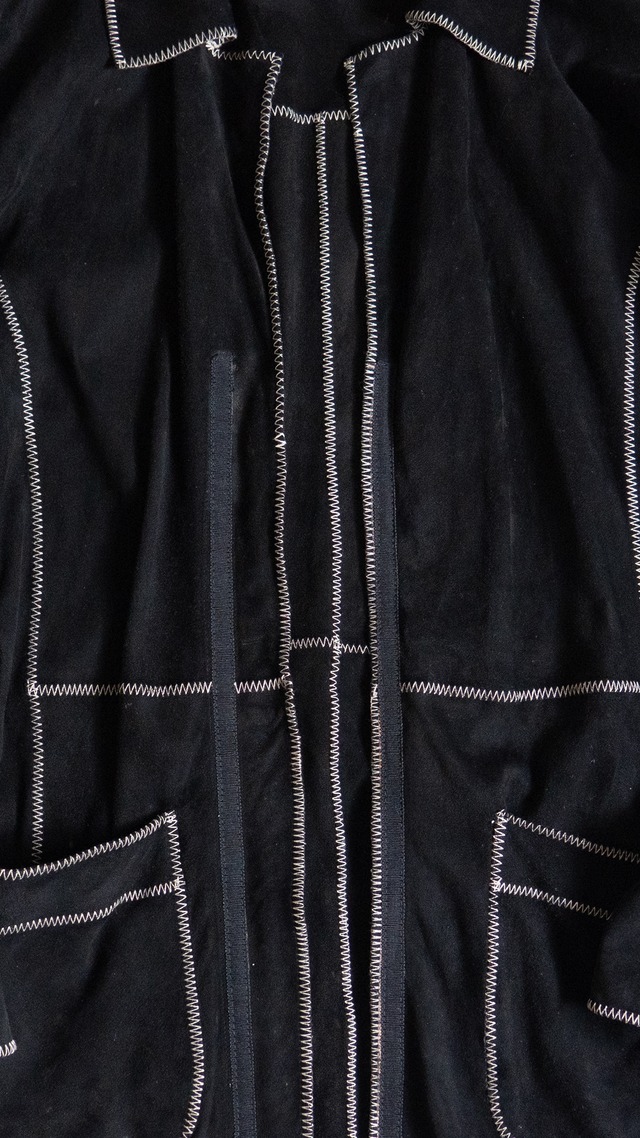 "apriori" 1990s Suede button-less jakcet