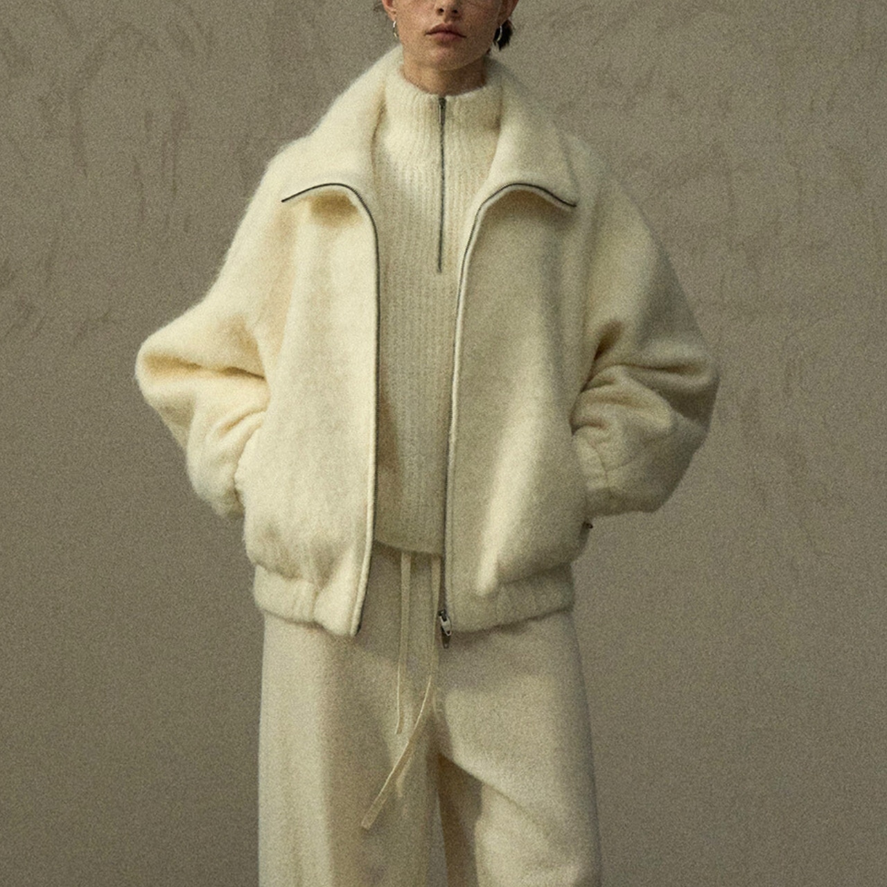 Boa Wool Zip Blouson T3940