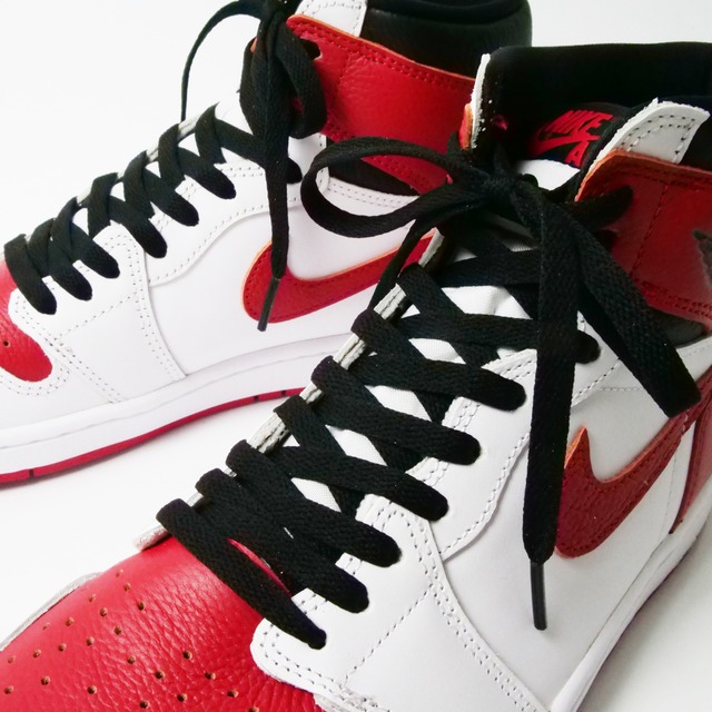 フラット シューレース Shoelace 靴ひも くつひも 平紐 8mm幅 靴紐 スニーカー 靴 Shoelaces 1cm 140cm 160cm Nike Adidas Converse Vans ナイキ アディダス コンバース バンズ ローカット ハイカット シューズ エアジョーダン Nike Air Jordan 1 全57色