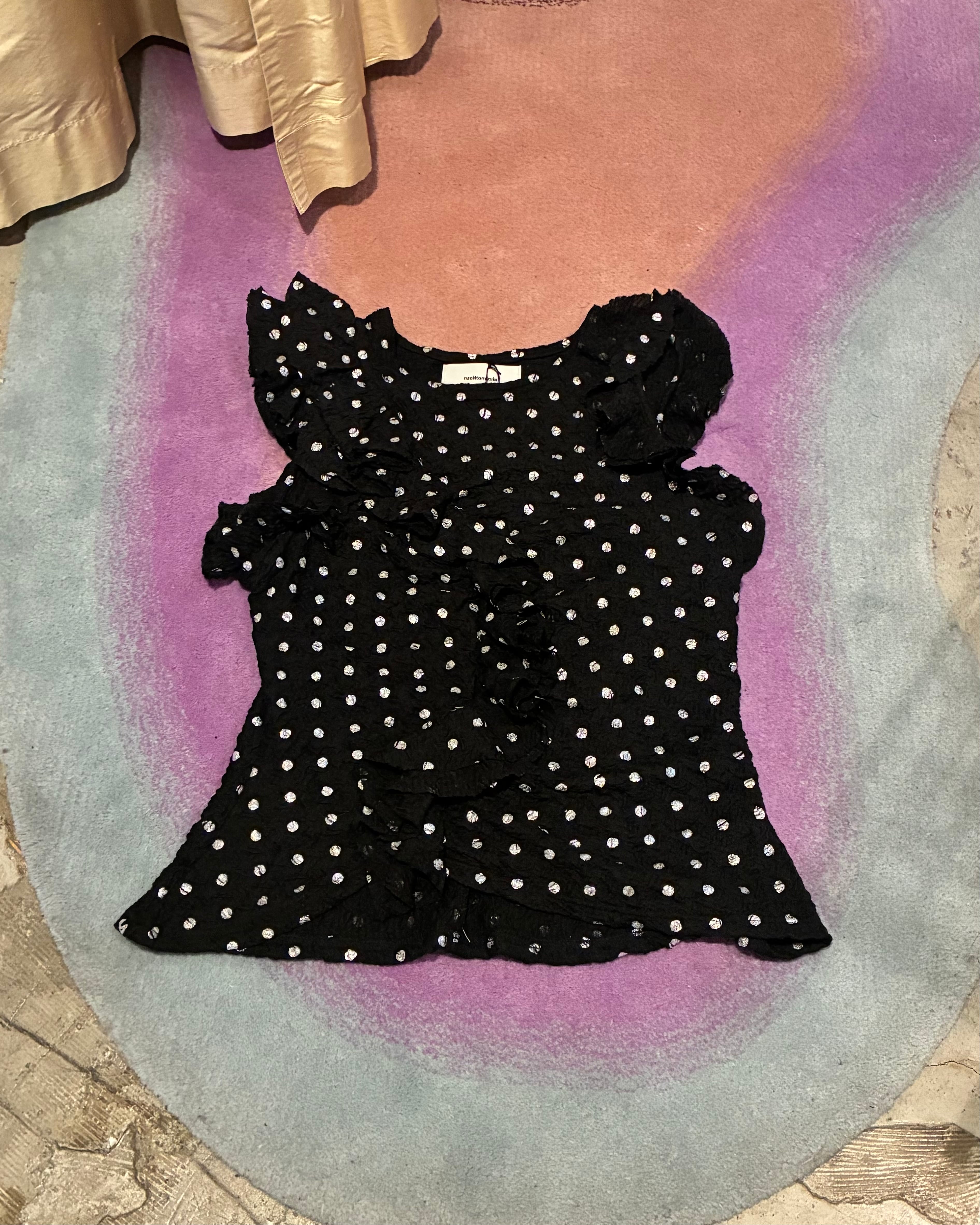 naokitomizuka 【Polka dot print tank tops】