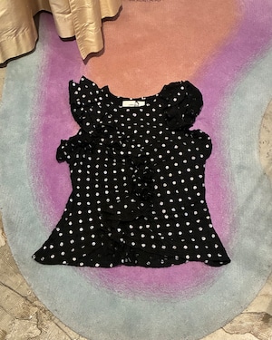 naokitomizuka 【Polka dot print tank tops】