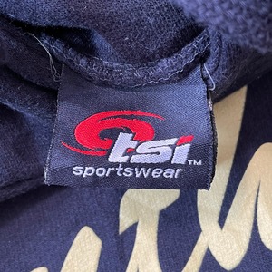 【tsi sportswear】プリント スウェットパーカー ゆるだぼ オーバーサイズ US古着