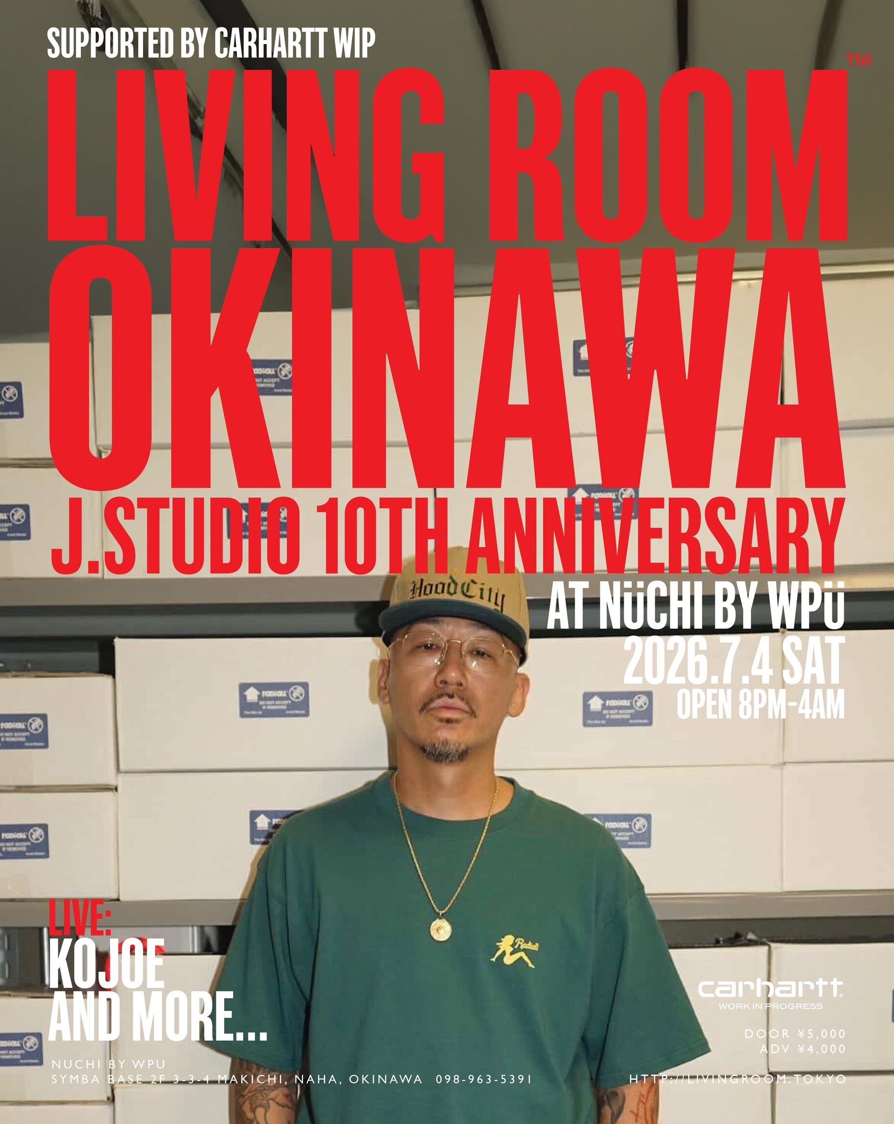 チケット] Living Room™ Okinawa x J.Studio 10th Anniversary | iLL Scott