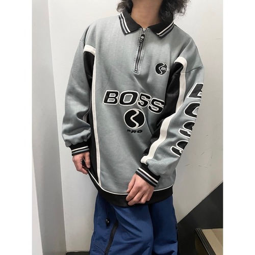 90's Boss ビッグシルエット ジャージトップ