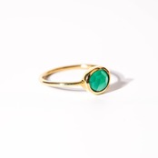 【12号】グリーンオニキス リング（プチ）